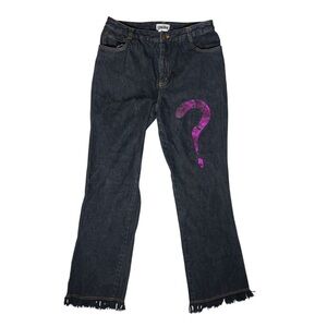 Vintage 90s Forenza High Rise Jeans Size 8 Denim Bootcut Frayed Hem Riddler